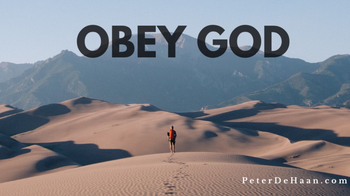 Why It’s Important to Obey God (Bible Insights) | Author Peter DeHaan